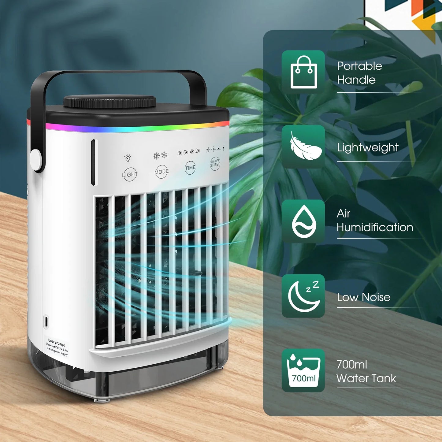 Aire acondicionado frío portátil, Enfriador de aire evaporativo