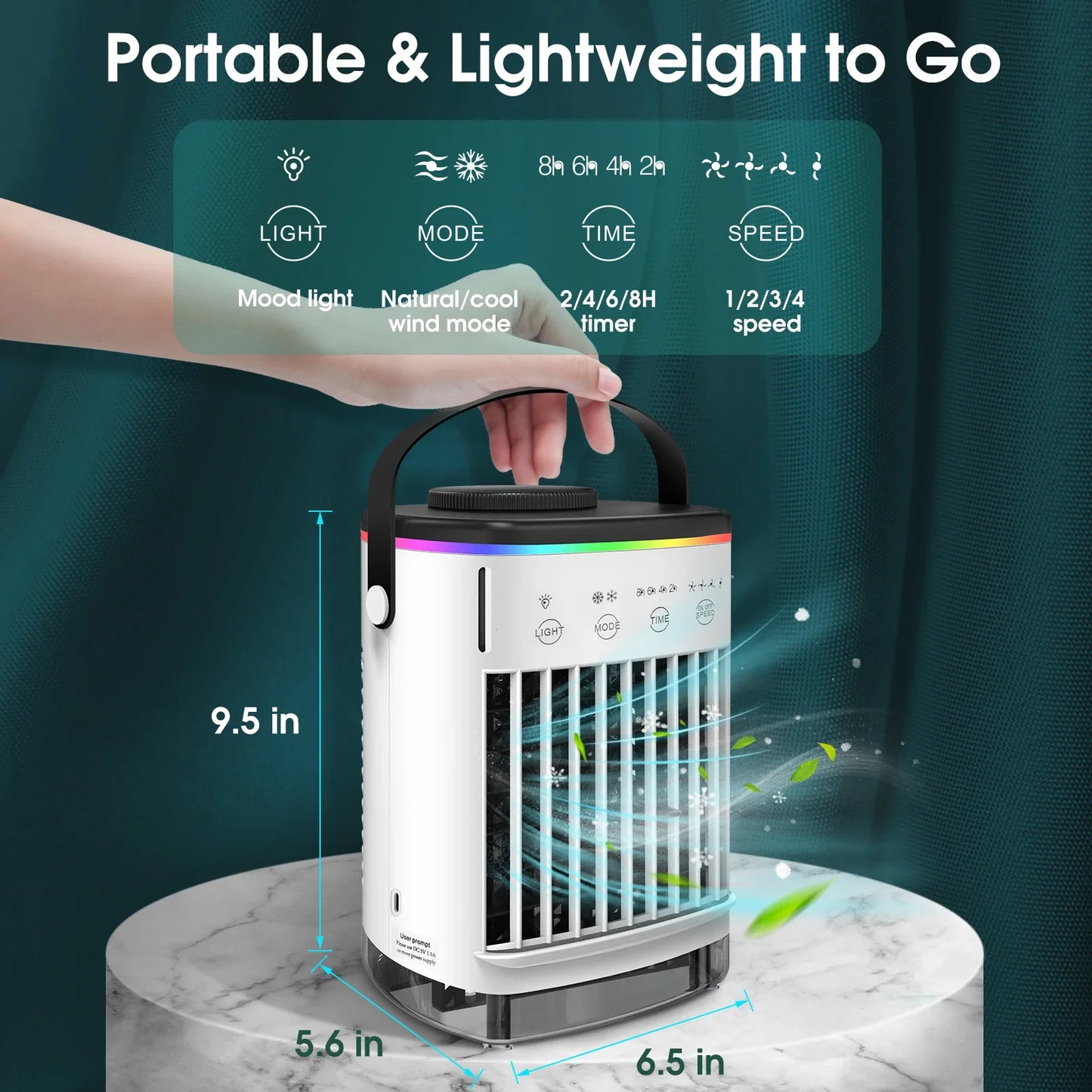 Aire acondicionado frío portátil, Enfriador de aire evaporativo